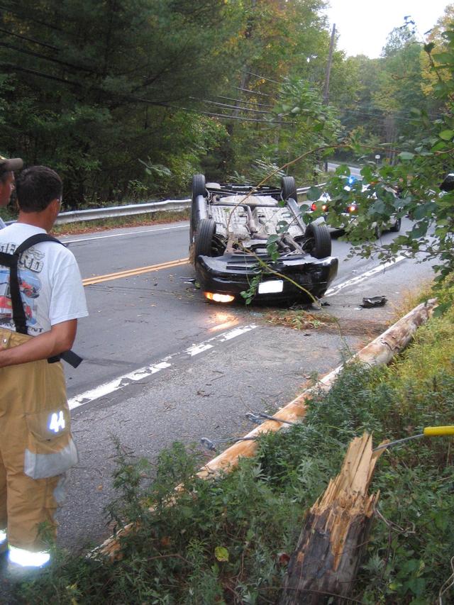 MVA with Rollover - Old Corner Road - 10/08/07